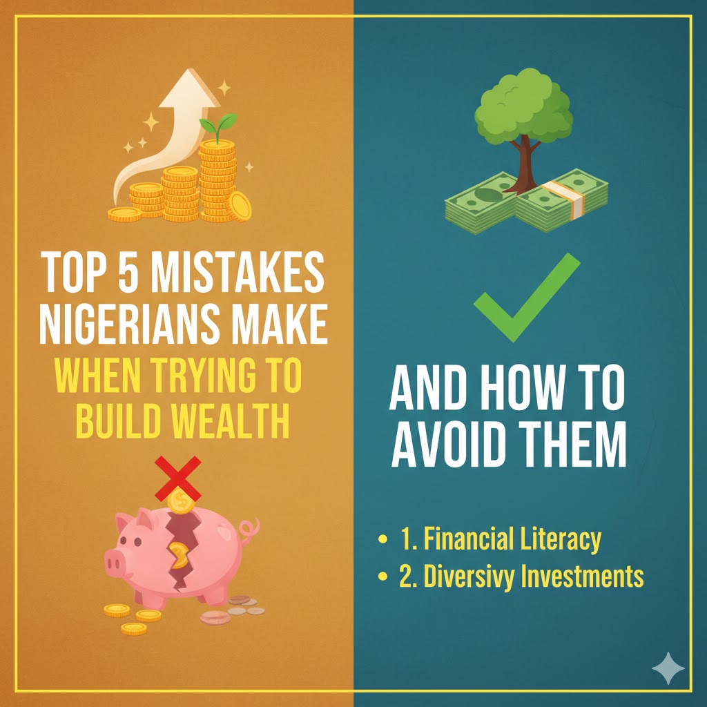 Top 5 Mistakes Nigerians Make When Trying to Build Wealth and How to Avoid Them