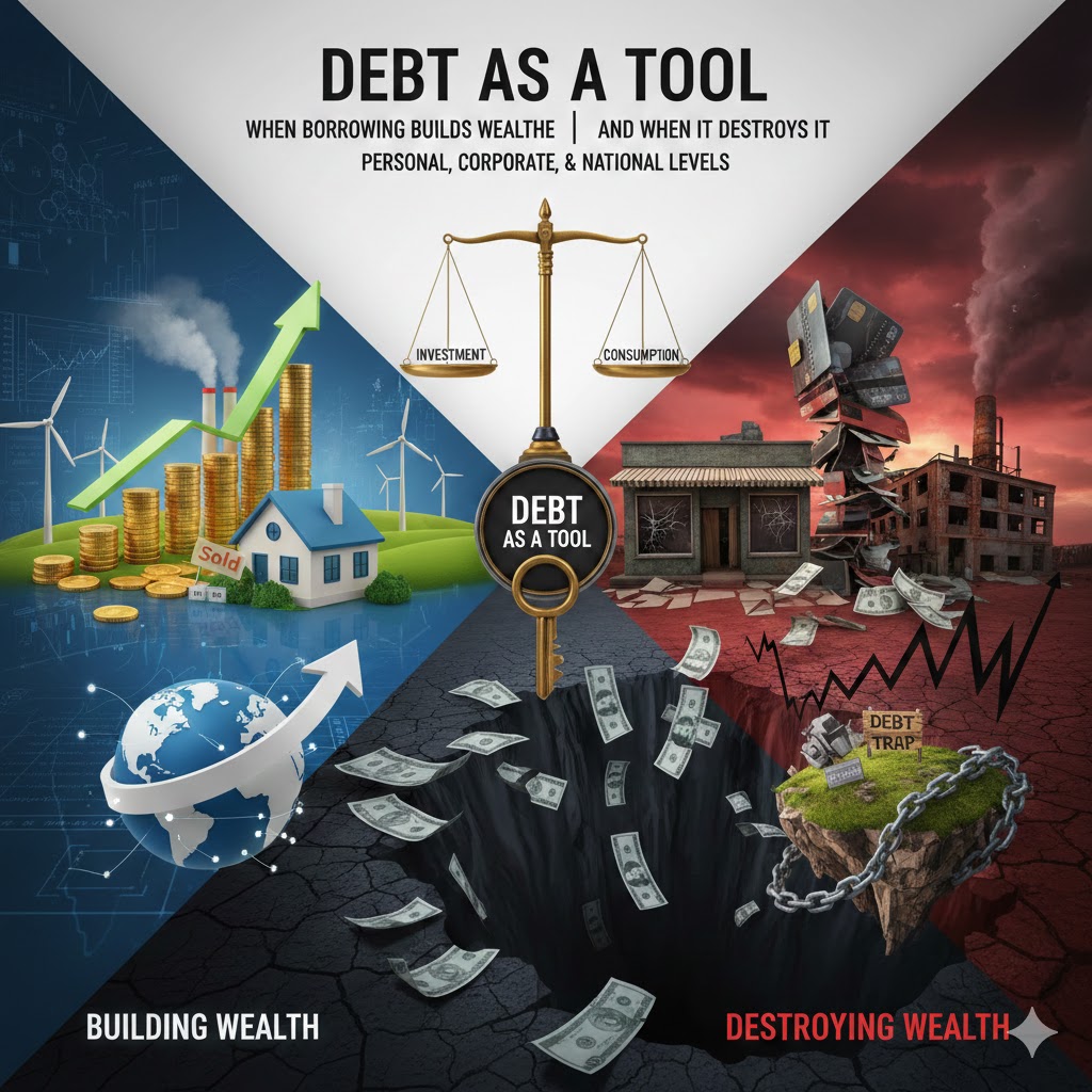 Debt as a Tool: When Borrowing Builds Wealth — and When It Destroys It