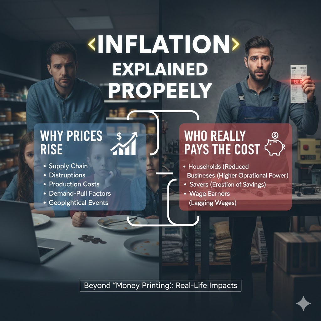 Inflation Explained Properly: Why Prices Rise and Who Really Pays the Cost