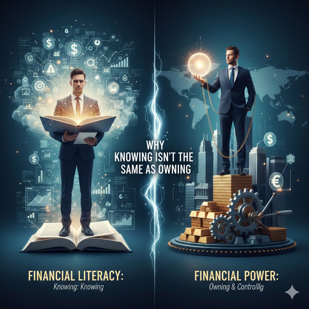 Financial Literacy vs Financial Power: Why Knowing Isn’t the Same as Owning