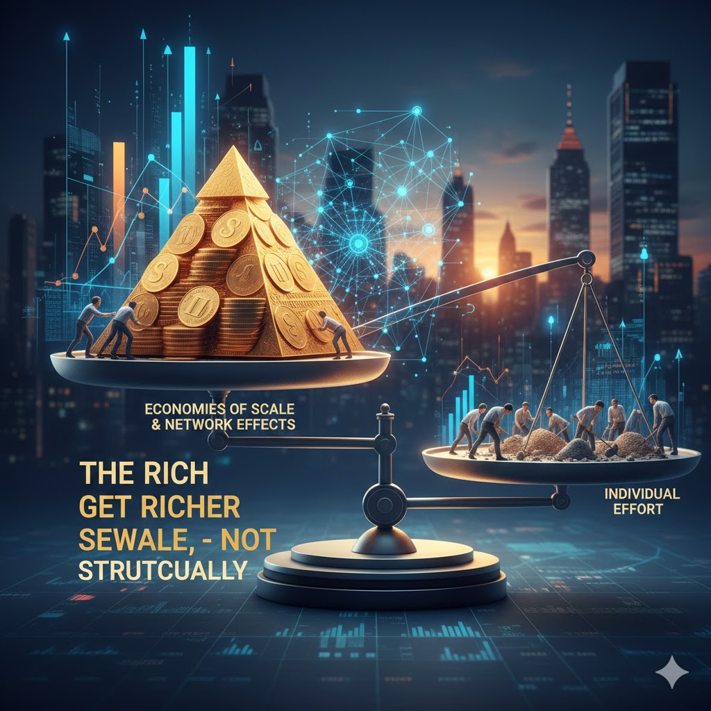 Why Financial Systems Reward Scale, Not Effort