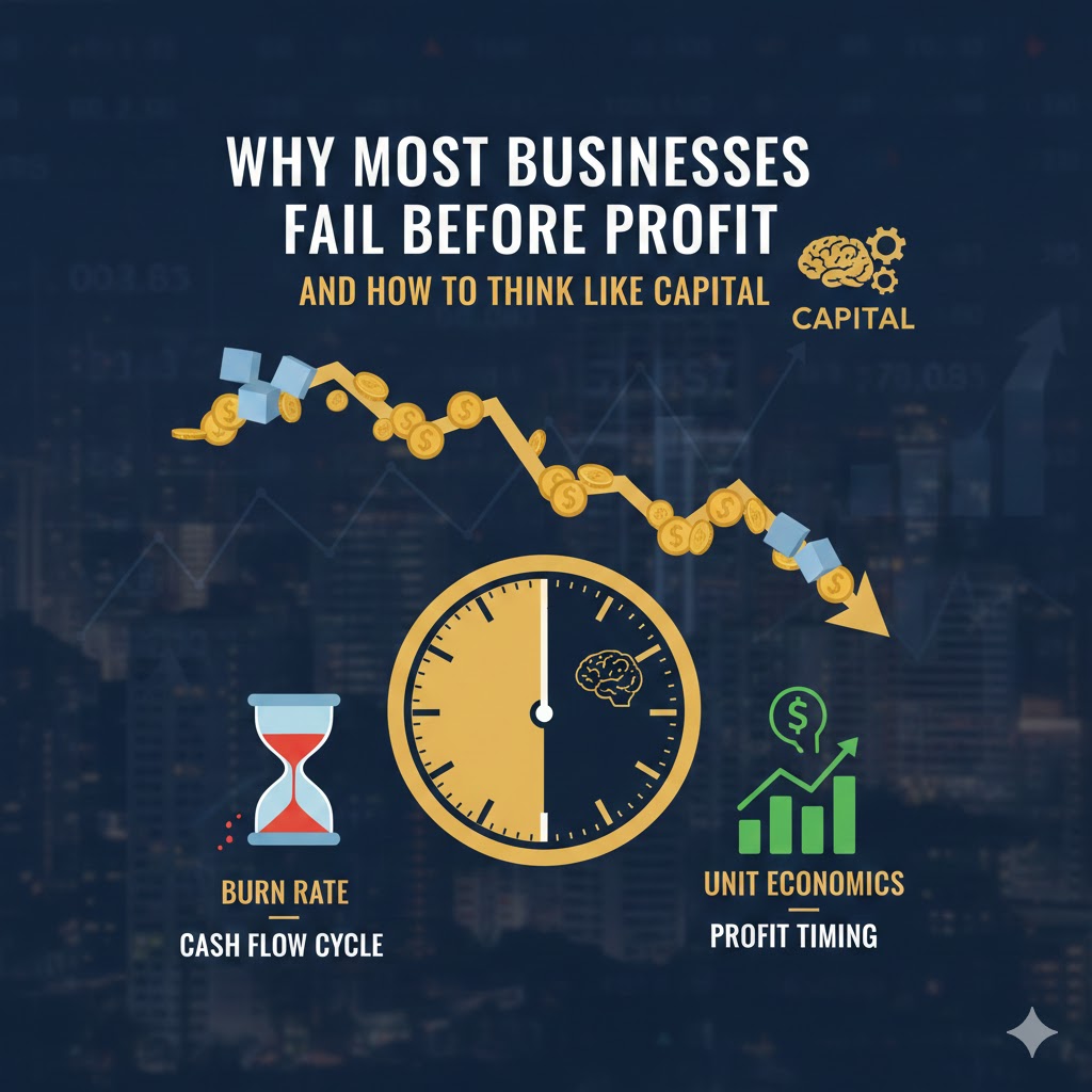 Why Most Businesses Fail Before Profit — And How to Think Like Capital