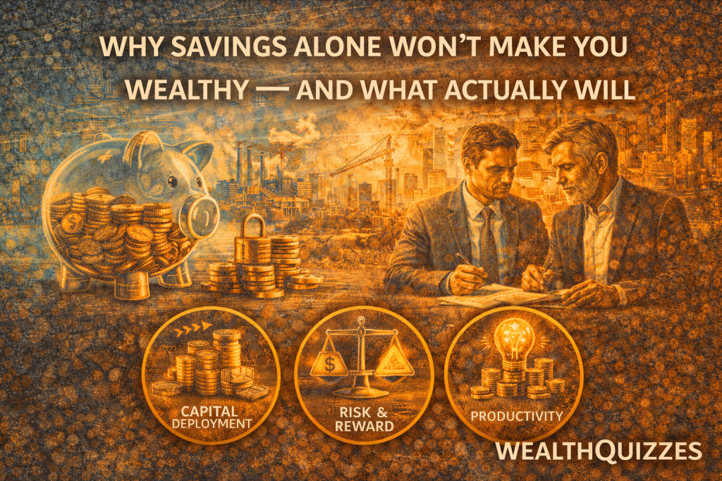 Why Savings Alone Won’t Make You Wealthy — And What Actually Will