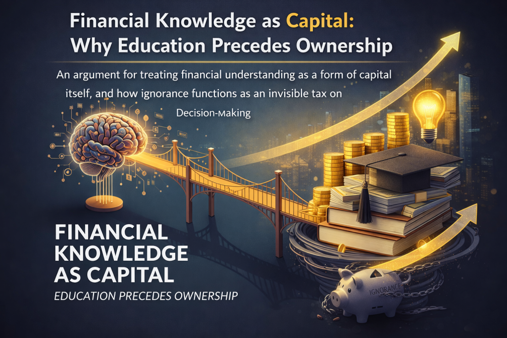 Financial Knowledge as Capital: Why Education Precedes Ownership