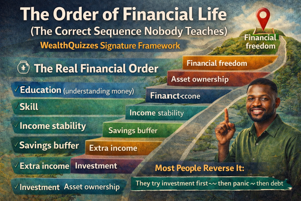The Order of Financial Life (The Correct Sequence Nobody Teaches)