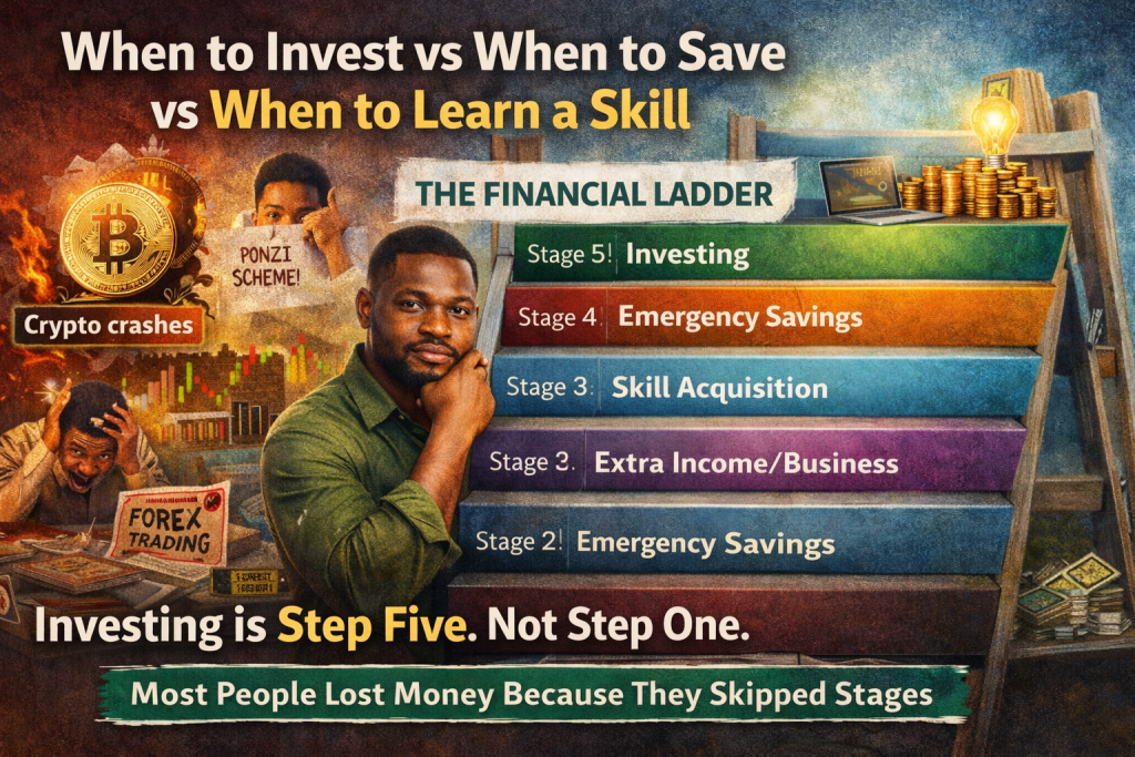 When to Invest vs When to Save vs When to Learn a Skill