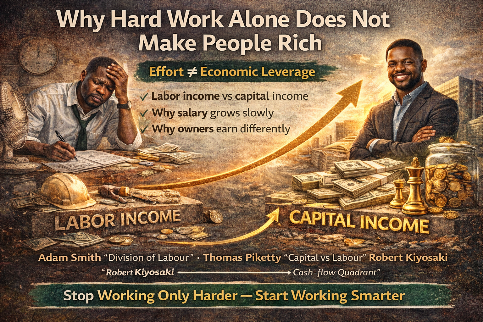 Why Hard Work Alone Does Not Make People Rich