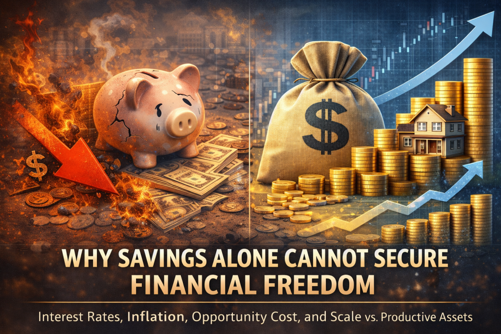 Why Savings Alone Cannot Secure Financial Freedom