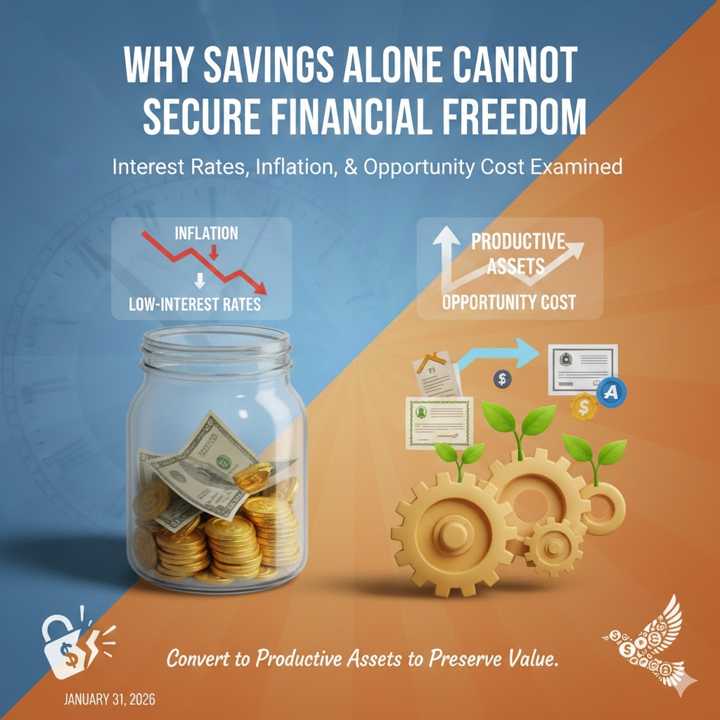 Why Savings Alone Cannot Secure Financial Freedom