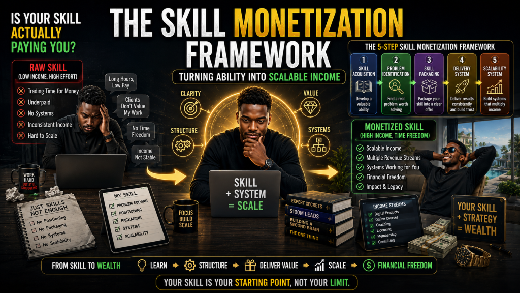 The Skill Monetization Framework: Turning Ability into Scalable Income