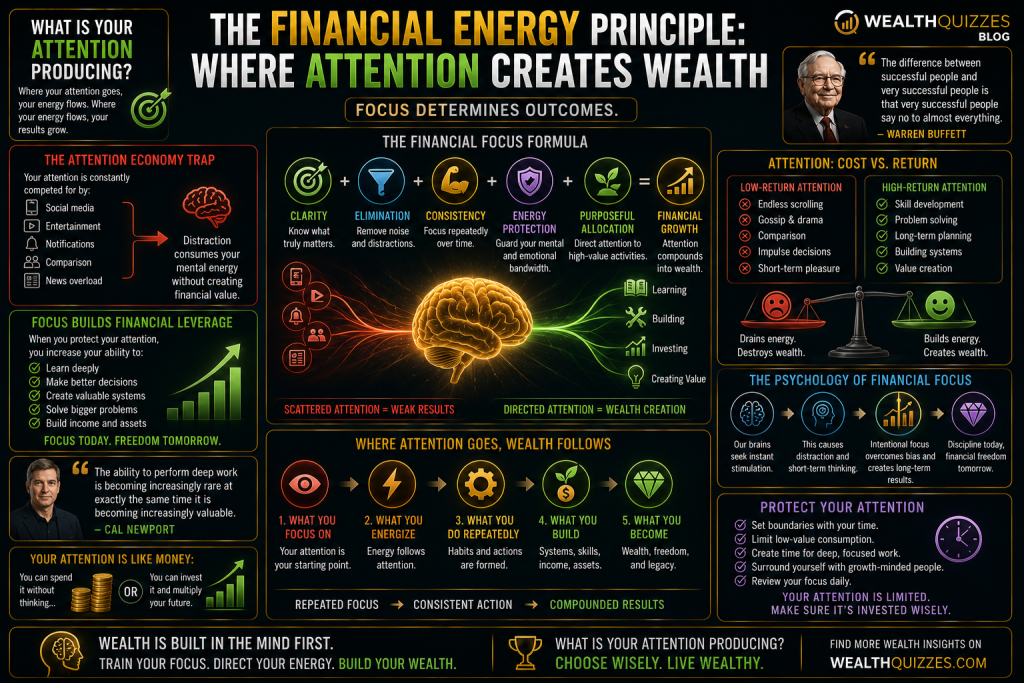 The Financial Energy Principle: Where Attention Creates Wealth