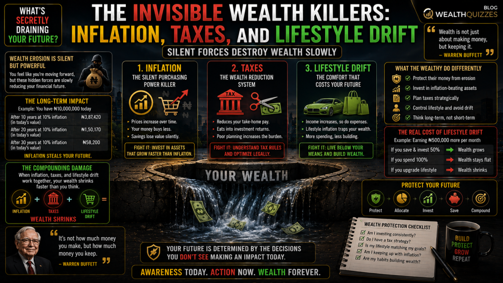 The Invisible Wealth Killers: Inflation, Taxes, and Lifestyle Drift