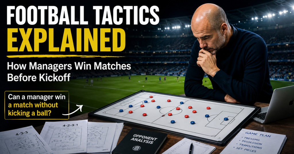 Football Tactics Explained: How Managers Win Matches Before Kickoff