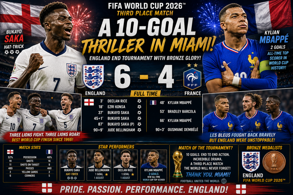 England 6–4 France: The Greatest Third-Place Match in World Cup History?