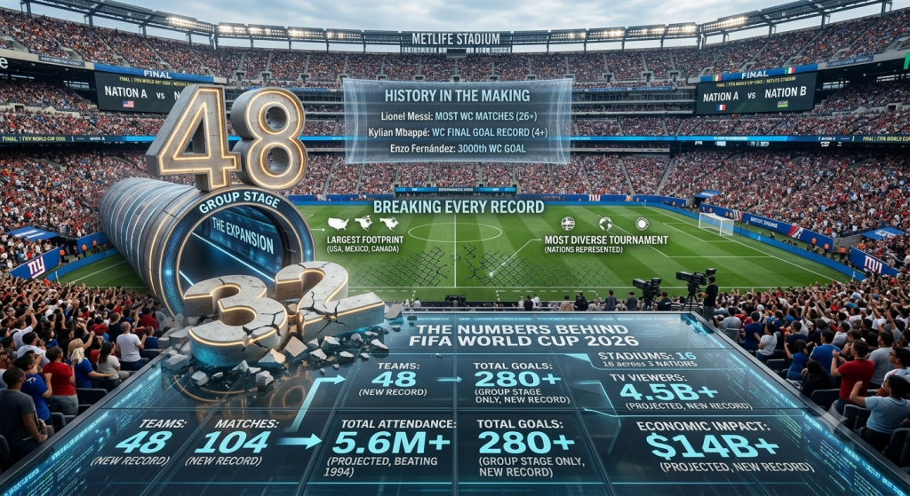 The Numbers Behind FIFA World Cup 2026: How the Biggest Tournament in Football History Is Breaking Every Record