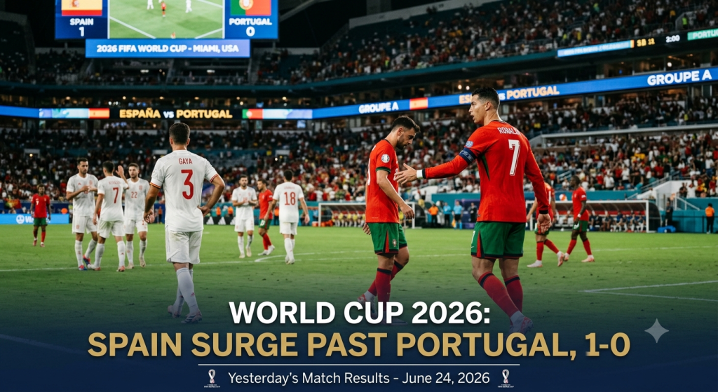 Spain 1–0 Portugal: Merino’s Late Strike, Ronaldo’s Last Dance and the Night Iberian Football Turned Into World Cup Theatre