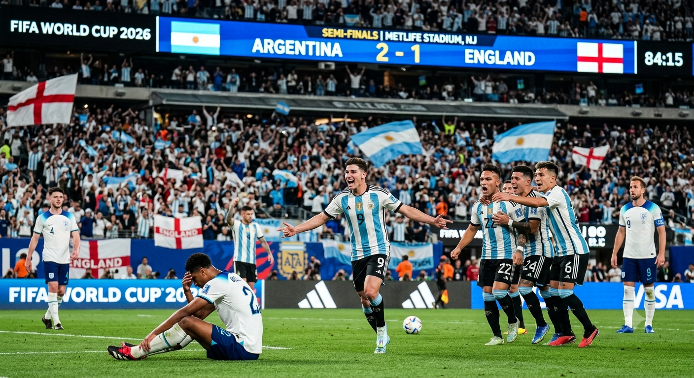 Argentina 2–1 England: Messi the Master Creator as Defending Champions Produce Stunning Late Comeback to Reach the FIFA World Cup 2026 Final