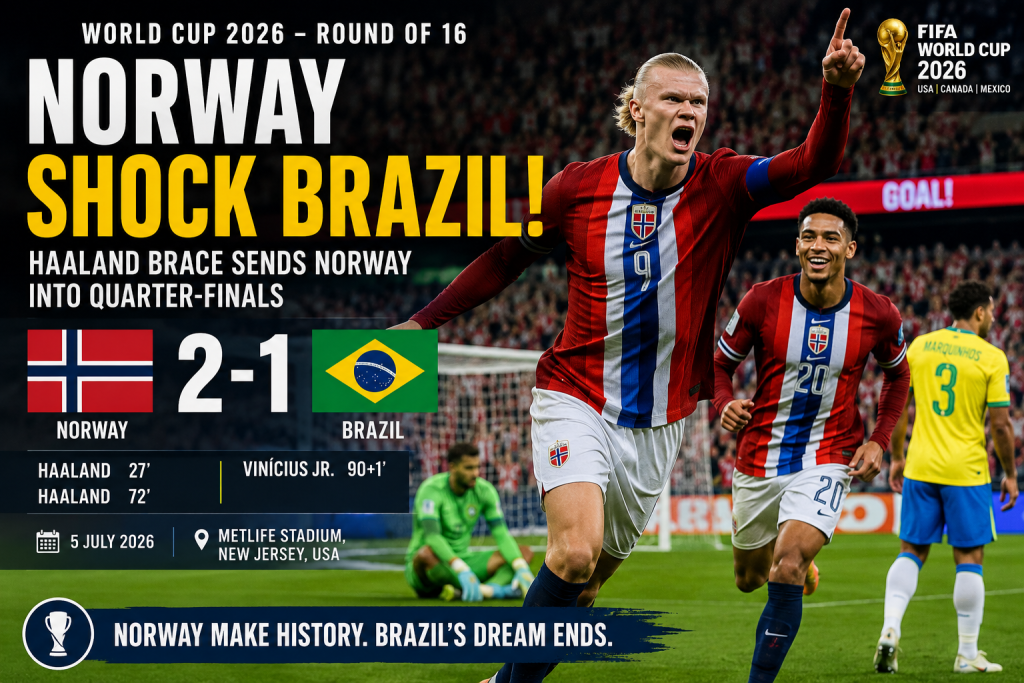 Norway 2–1 Brazil: Haaland, Nusa and the Night the World Cup Shifted