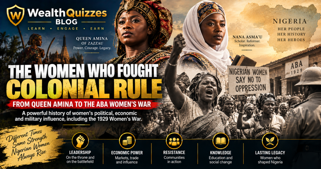 THE WOMEN WHO FOUGHT COLONIAL RULE: FROM QUEEN AMINA TO THE ABA WOMEN’S WAR