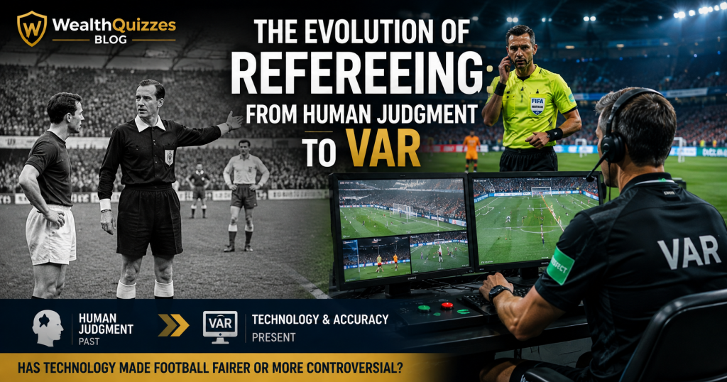 The Evolution of Refereeing: From Human Judgment to VAR: Officiating and technology