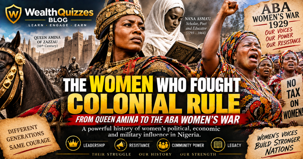 THE WOMEN WHO FOUGHT COLONIAL RULE: FROM QUEEN AMINA TO THE ABA WOMEN’S WAR