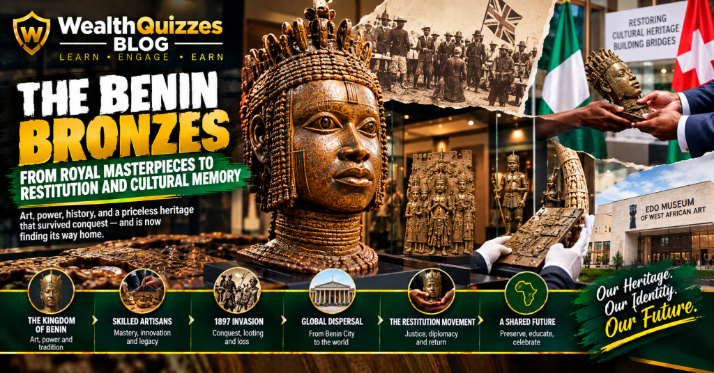 The Benin Bronzes: From Royal Masterpieces to Restitution and Cultural Memory